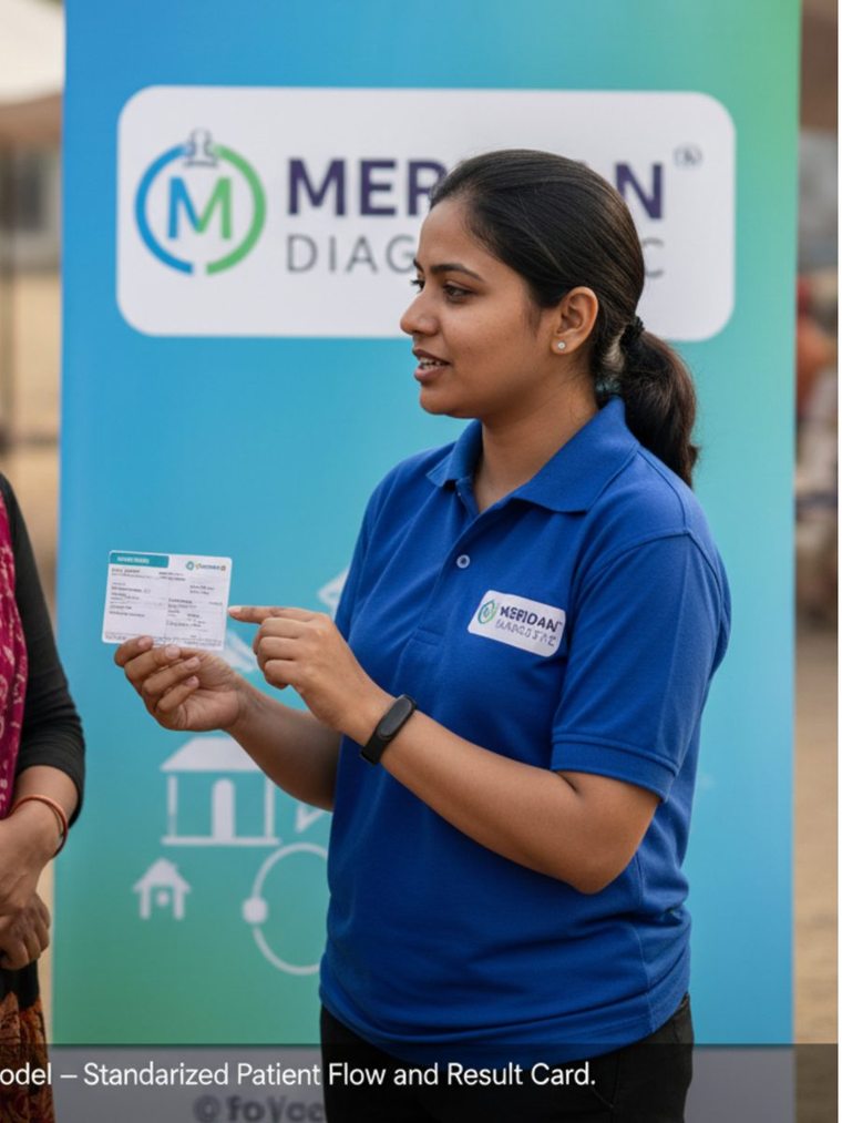 Residents being assessed at a local society camp