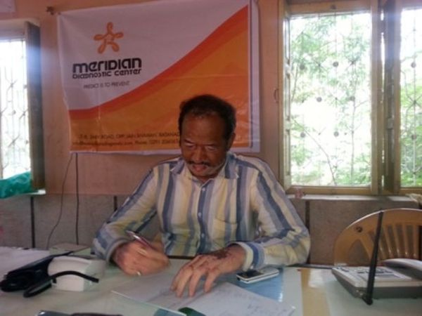A consultation in progress at a Meridian wellness session